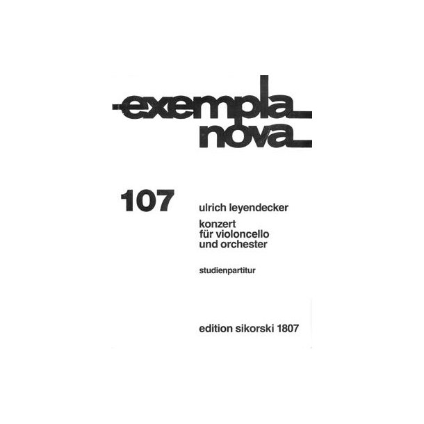 Ulrich Leyendecker: Konzert