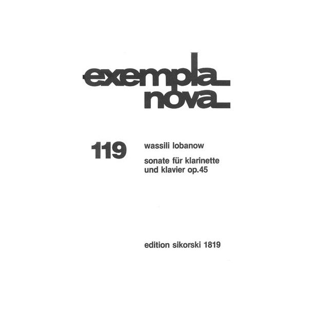 Vassily Lobanov: Sonate