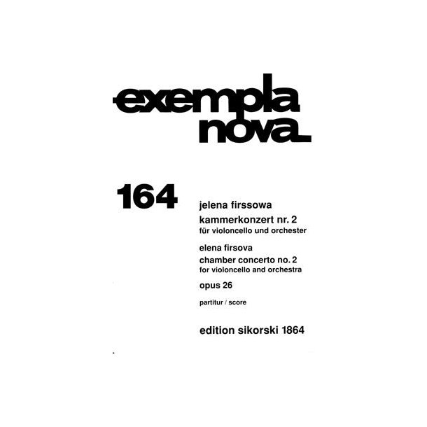 Jelena Firssowa: Kammerkonzert Nr. 2