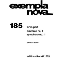 Arvo Prt: Sinfonie Nr. 1Score