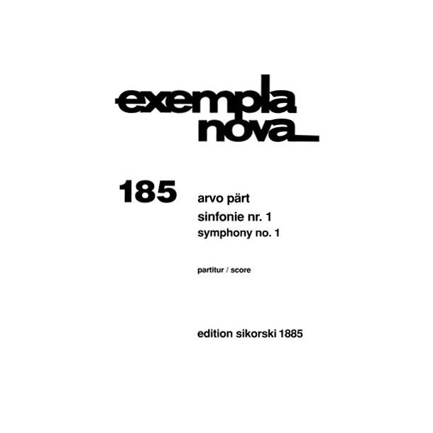 Arvo Prt: Sinfonie Nr. 1Score