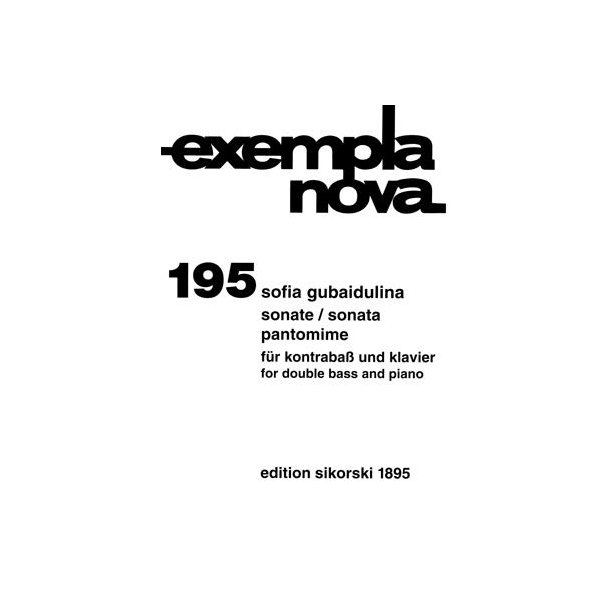 Sofia Gubaidulian: Sonate / Pantomime