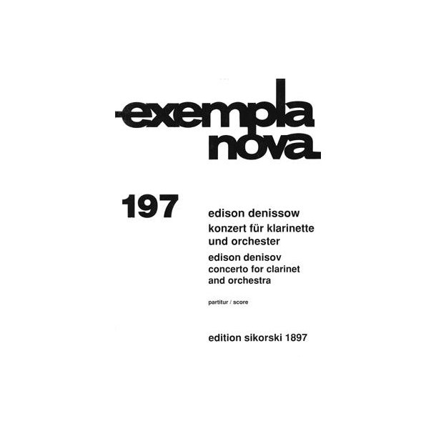 Denissow, Edison: Concerto - Score