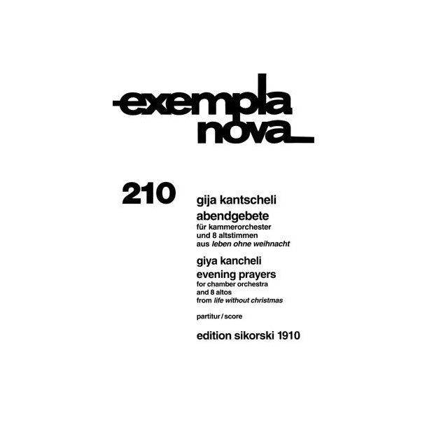 Gija Kantscheli: Abendgebete