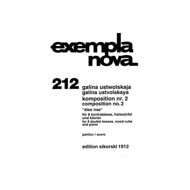Ustwolskaja, Galina: Composition No 2 - Score