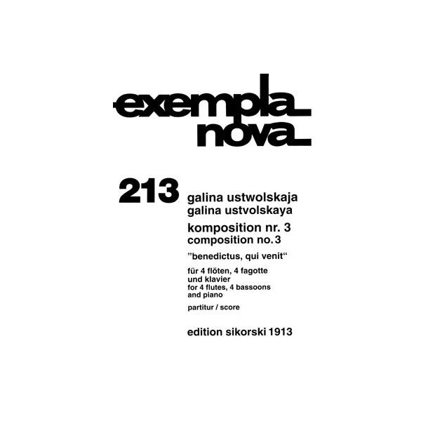 Galina Ustwolskaja: Komposition Nr. 3