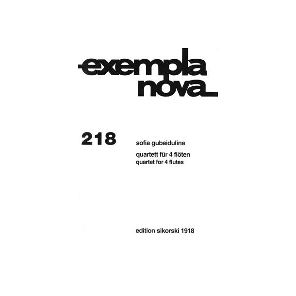 Sofia Gubaidulina: Quartett Fr 4 Flten