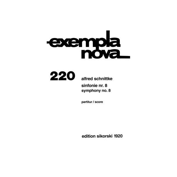 Alfred Schnittke: Sinfonie Nr. 8 (Score)