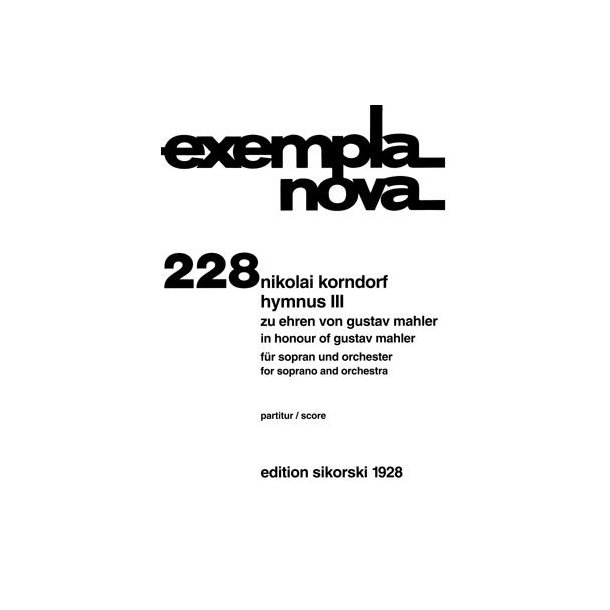 Nikolai Korndorf: Hymnus Iii