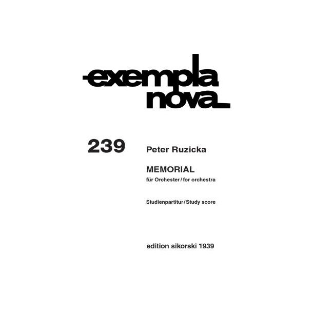 Peter Ruzicka: Memorial
