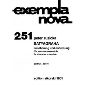 Ruzicka,Peter: Satyagraha - Score
