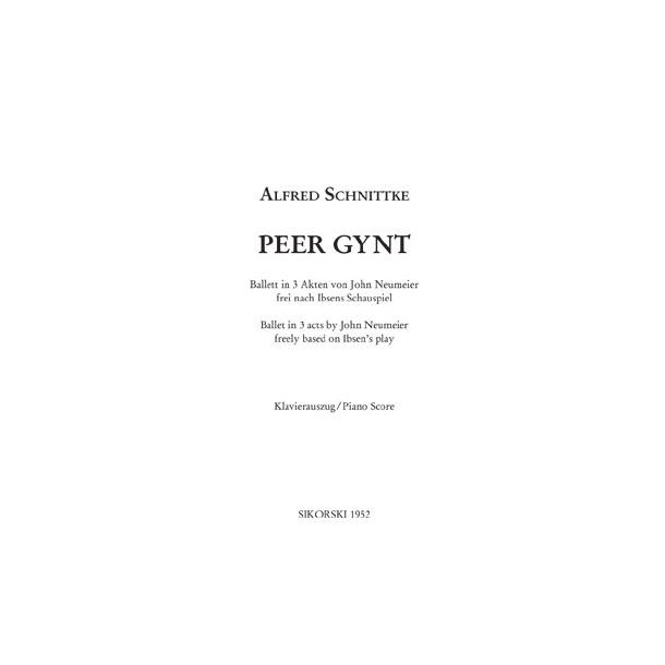 Alfred Schnittke: Peer Gynt