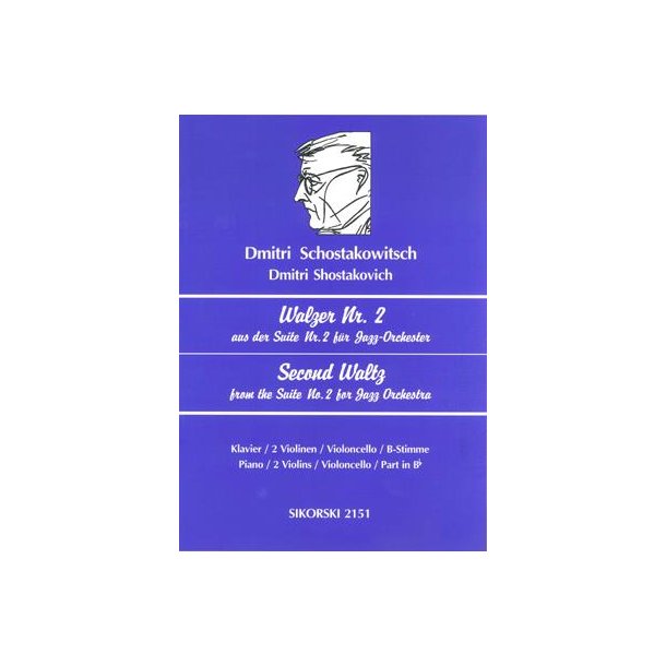 Dmitri Schostakowitsch: Walzer Nr. 2 Aus Der Suite Nr. 2 F&uuml;r Jazz-Orchester (Second Waltz)