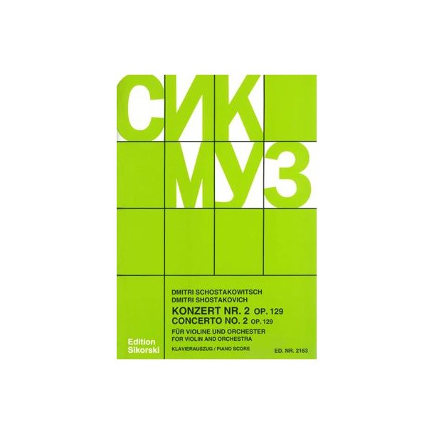 Shostakovitch,Dmitri: Concerto Op 129/2 Violin And Orchestra
