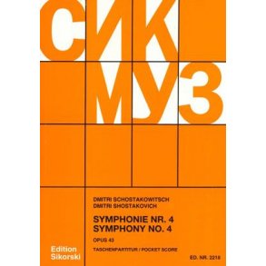 Shostakovitch,Dmitri: Symphony Op 43/4 - Score