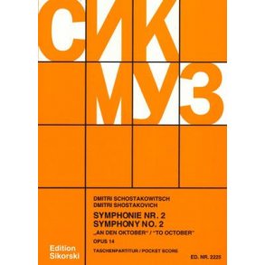 Shostakovitch,Dmitri: Symphony Op 14/2 - Score