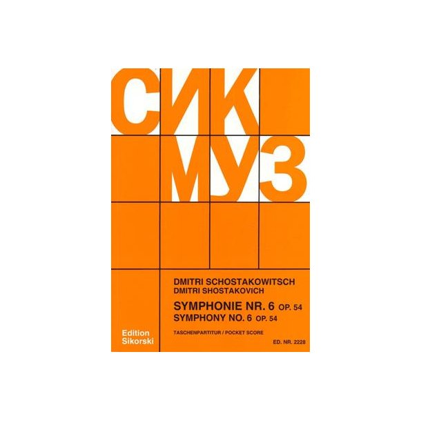 Shostakovitch,Dmitri: Symphony Op 54/6 - Score