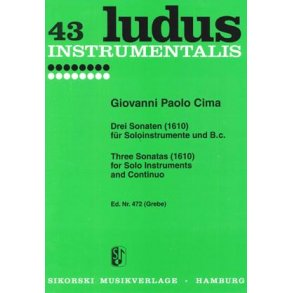 Giovanni Paolo Cima: Threee Sonatas (1610)