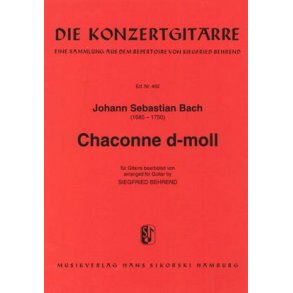 Johann Sebastian Bach: Chaconne In D Minor