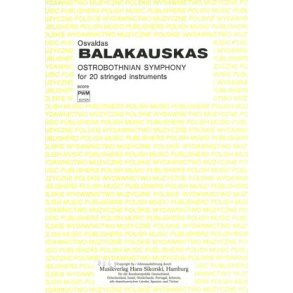 Balakauskas, Oswaldas: Ostbottnische Sinfonie - Score