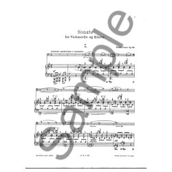 Peder Gram: Sonate For Violoncello Og Piano, Op. 14