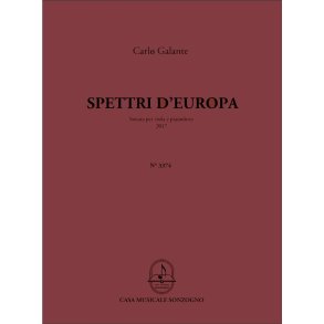 Spettri D'Europa : Sonata per viola e pianoforte