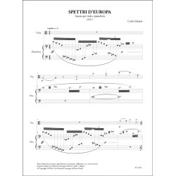 Spettri D'Europa : Sonata per viola e pianoforte