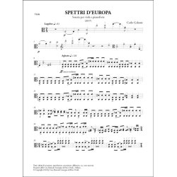 Spettri D'Europa : Sonata per viola e pianoforte