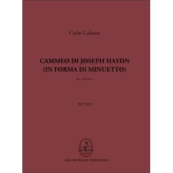 Cammeo Di Joseph Haydn : (in forma di minuetto) per chitarra