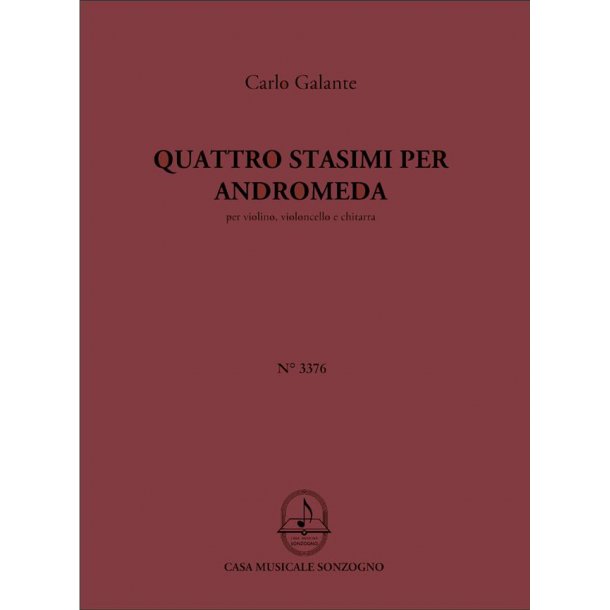 Quattro Stasimi Per Andromeda : per violino, violoncello e chitarra
