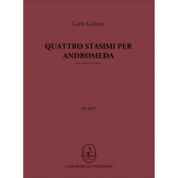 Quattro Stasimi Per Andromeda : per viola e chitarra