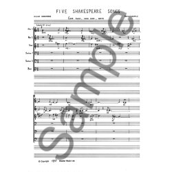 Brian Chapple: Five Shakespeare Songs (1982)