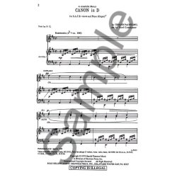 Johann Pachelbel: Canon In D (SATB)