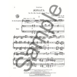 Paul Creston: Sonata For Alto Saxophone And Piano Op.19