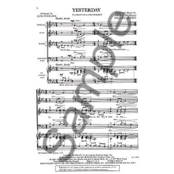 John Lennon/Paul McCartney: Yesterday (SATB)