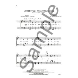 Jay Althouse: Meditation For Communion (SATB)