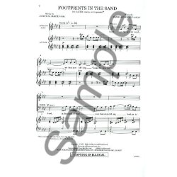 Joseph M. Martin: Footprints In The Sand (SATB)