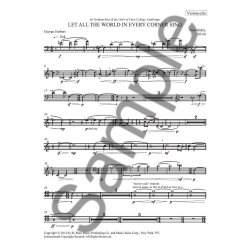 Nico Muhly: Let All The World In Every Corner Sing (Cello Part)