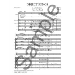 Nico Muhly: Object Songs (Score/Parts)