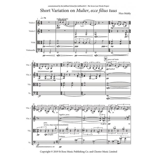 Short Variation on Mulier, ecce filius tuus