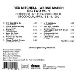 Red Mitchell/Warne Marsh: Big Two Volume 1