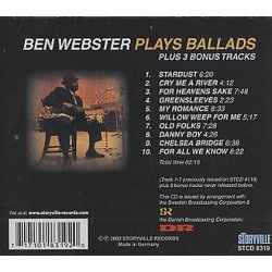 Ben Webster: Plays Ballads