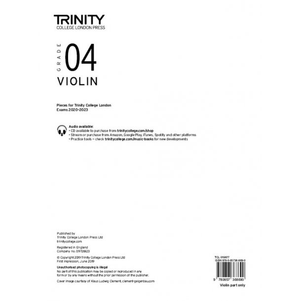 Violin 2020-2023. Grade 4