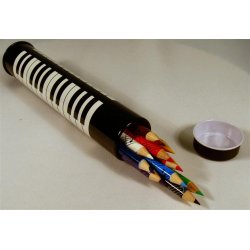 12 Colour Pencils In Keyboard Tin