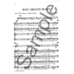 Betty Roe: What Sweeter Musick (Chorus Part)