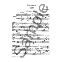 George Dyson: Three Songs To Julia