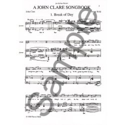 Trevor Hold: A John Clare Songbook