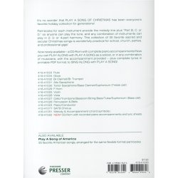 Play A Song Of Christmas - Variable Mixed Ensemble Or Solo With Accompaniment (Tenor Saxophone)