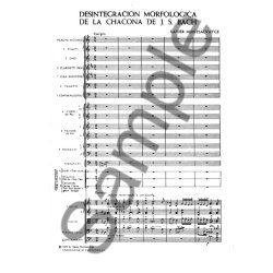 Xavier Montsalvatge: Desintegracion Morfologicade De La Chacona De J.S. Bach