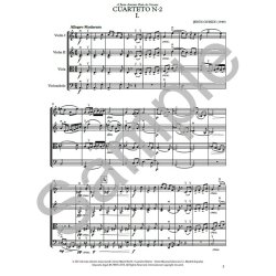 Jes&uacute;s Guridi: Cuarteto No.2 (Score/Parts)